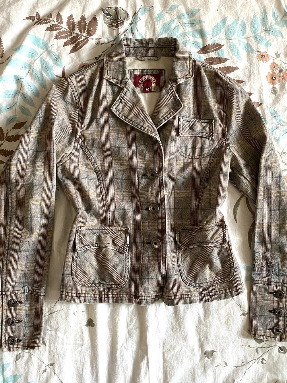 Y2K Sublevel multicolour plaid jacket 🤎